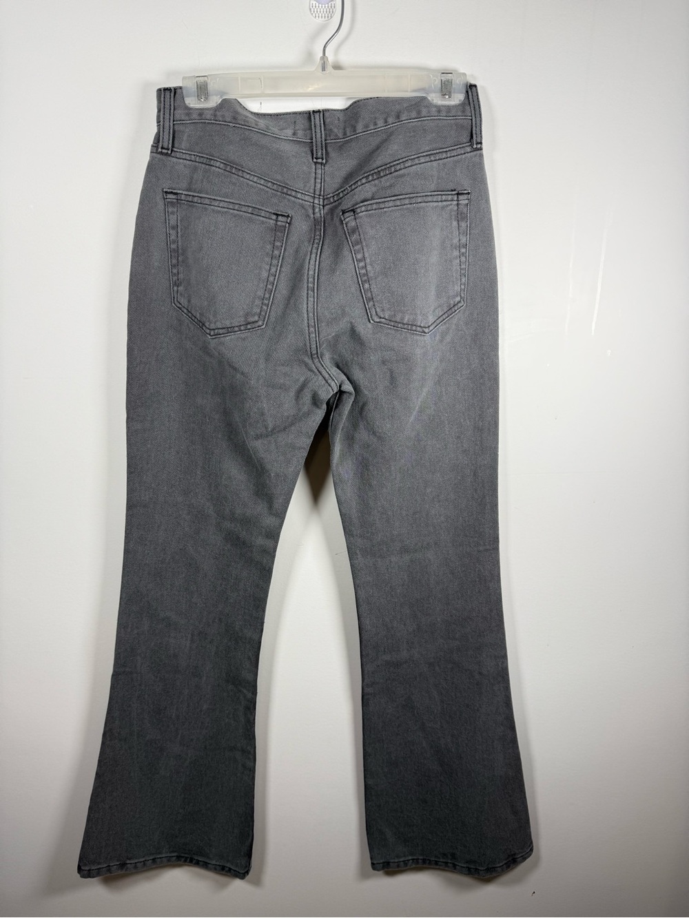ETICA | Grey High Rise Flare Jeans Size 27 - Picture 3 of 5